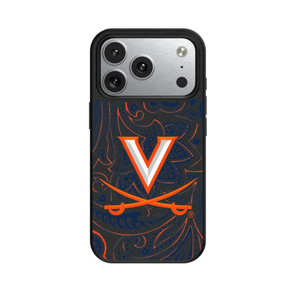 University of Virginia Cavaliers Paisley MagSafe Compatible Phone Case for Apple iPhone