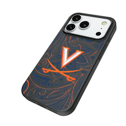 University of Virginia Cavaliers Paisley MagSafe Compatible Phone Case for Apple iPhone
