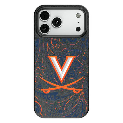 University of Virginia Cavaliers Paisley MagSafe Compatible Phone Case for Apple iPhone