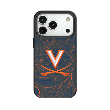 University of Virginia Cavaliers Paisley MagSafe Compatible Phone Case for Apple iPhone