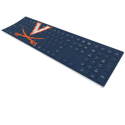 University of Virginia Cavaliers Solid Curved Wireless Keyboard