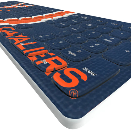 University of Virginia Cavaliers Stripe Curved Wireless Keyboard