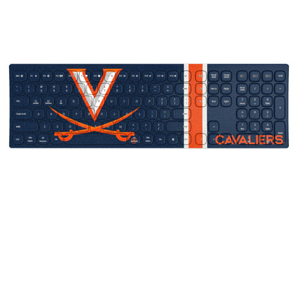 University of Virginia Cavaliers Stripe Curved Wireless Keyboard