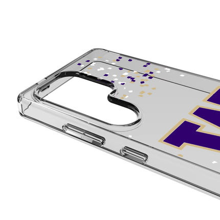 University of Washington Huskies Confetti Clear Phone Case for Samsung Galaxy