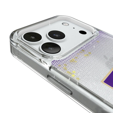 University of Washington Huskies Linen Glitter Phone Case for Apple iPhone