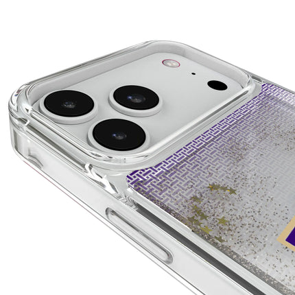 University of Washington Huskies Linen Glitter Phone Case for Apple iPhone