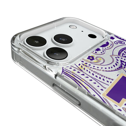 University of Washington Huskies Paisley Glitter Phone Case for Apple iPhone