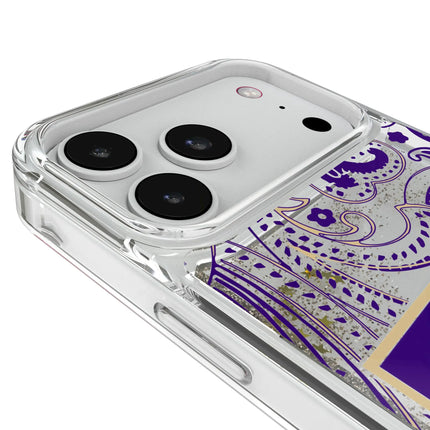 University of Washington Huskies Paisley Glitter Phone Case for Apple iPhone