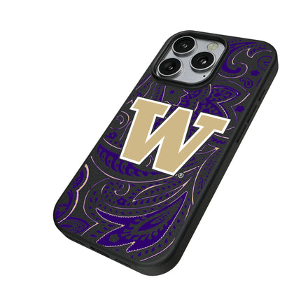 University of Washington Huskies Paisley MagSafe Compatible Phone Case for Apple iPhone