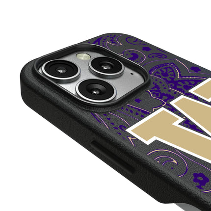 University of Washington Huskies Paisley MagSafe Compatible Phone Case for Apple iPhone