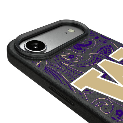 University of Washington Huskies Paisley MagSafe Compatible Phone Case for Apple iPhone
