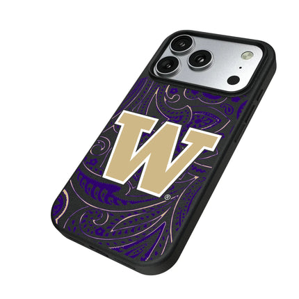 University of Washington Huskies Paisley MagSafe Compatible Phone Case for Apple iPhone