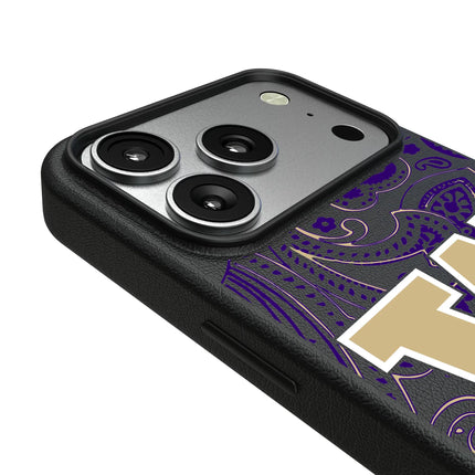University of Washington Huskies Paisley MagSafe Compatible Phone Case for Apple iPhone