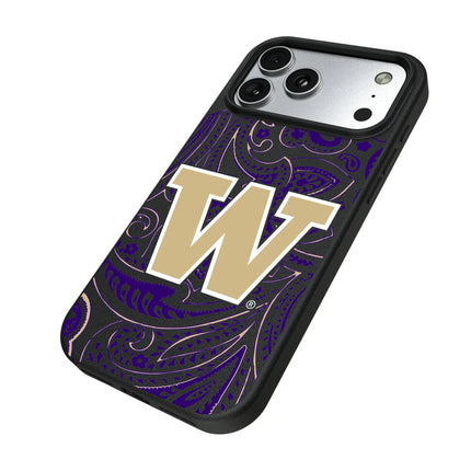 University of Washington Huskies Paisley MagSafe Compatible Phone Case for Apple iPhone