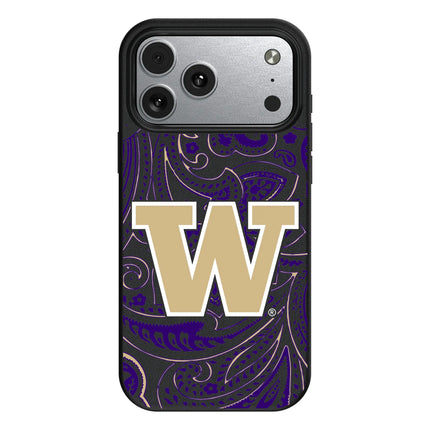 University of Washington Huskies Paisley MagSafe Compatible Phone Case for Apple iPhone