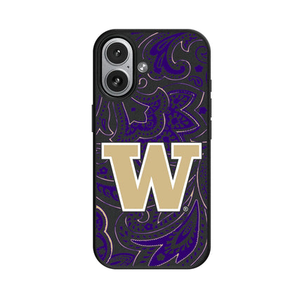 University of Washington Huskies Paisley MagSafe Compatible Phone Case for Apple iPhone
