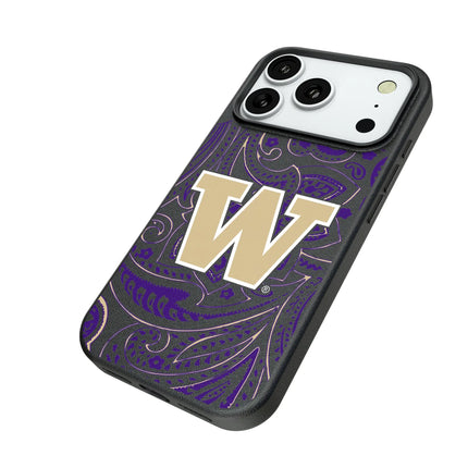 University of Washington Huskies Paisley MagSafe Compatible Phone Case for Apple iPhone