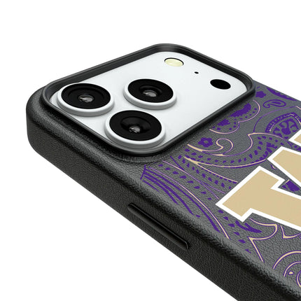University of Washington Huskies Paisley MagSafe Compatible Phone Case for Apple iPhone