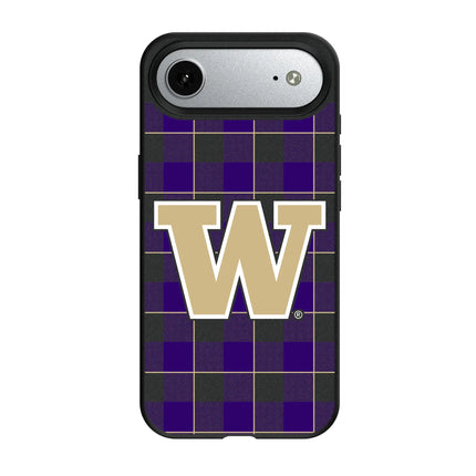 University of Washington Huskies Plaid MagSafe Compatible Phone Case for Apple iPhone
