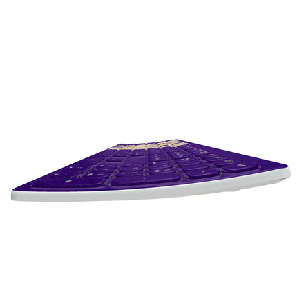 University of Washington Huskies Solid Curved Wireless Keyboard
