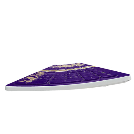 University of Washington Huskies Stripe Curved Wireless Keyboard