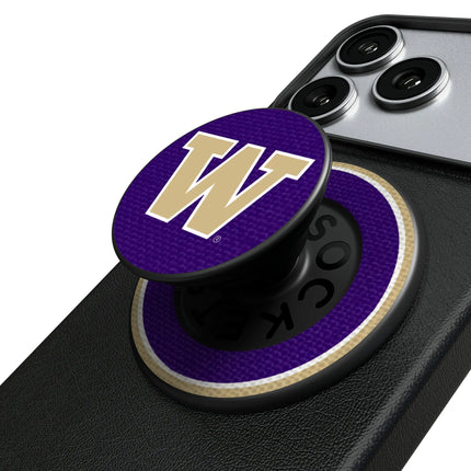 University of Washington Huskies Stripe PopSockets Magnetic Phone Grip and Stand