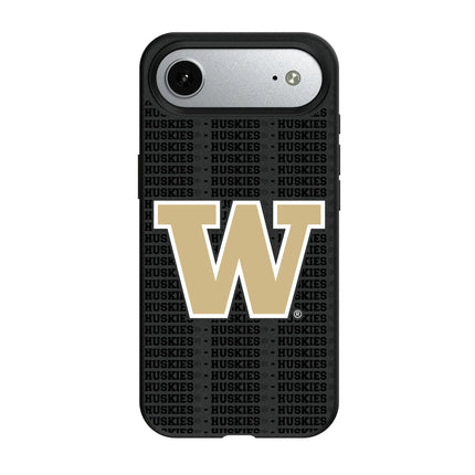 University of Washington Huskies Text Backdrop MagSafe Compatible Phone Case for Apple iPhone