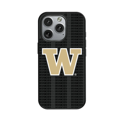 University of Washington Huskies Text Backdrop MagSafe Compatible Phone Case for Apple iPhone