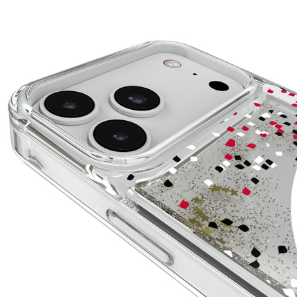 University of Wisconsin Badgers Confetti Glitter Phone Case for Apple iPhone