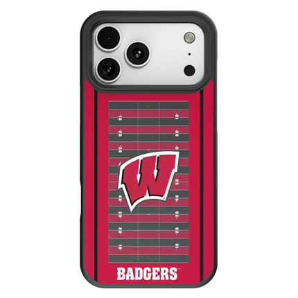 University of Wisconsin Badgers Field Bump Phone Case for Apple iPhone