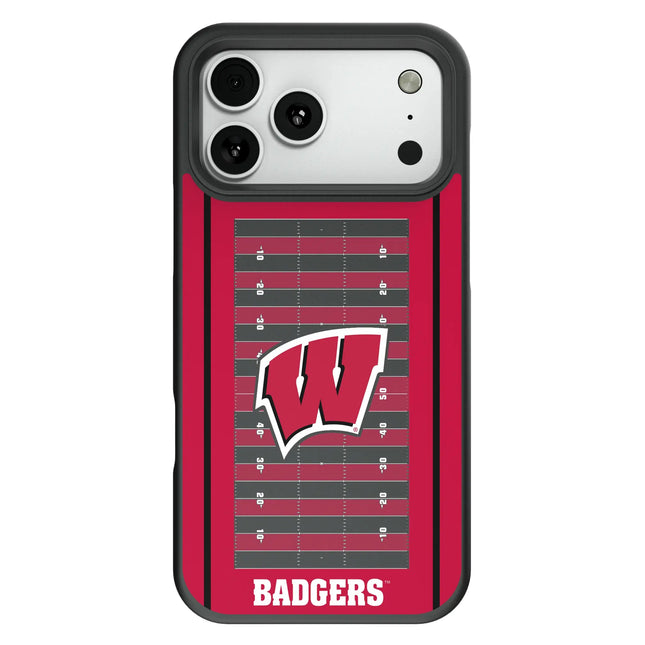University of Wisconsin Badgers Field Bump Phone Case for Apple iPhone