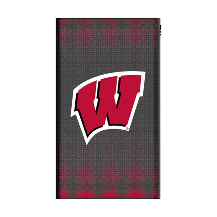 University of Wisconsin Badgers Linen 5000mAh Flat Powerbank