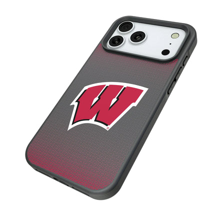 University of Wisconsin Badgers Linen Bump Phone Case for Apple iPhone