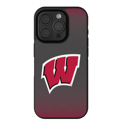 University of Wisconsin Badgers Linen Bump Phone Case for Apple iPhone