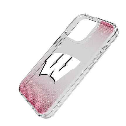University of Wisconsin Badgers Linen Clear Phone Case for Apple iPhone
