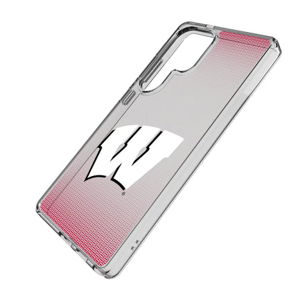 University of Wisconsin Badgers Linen Clear Phone Case for Samsung Galaxy