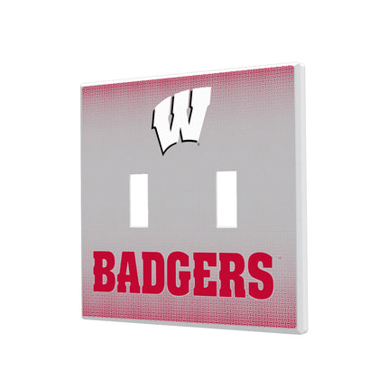 University of Wisconsin Badgers Linen Hidden-Screw Light Switch Plate