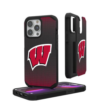 University of Wisconsin Badgers Linen Rugged Phone Case for Apple iPhone