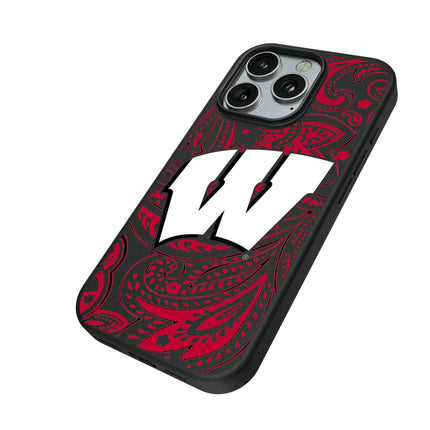 University of Wisconsin Badgers Paisley MagSafe Compatible Phone Case for Apple iPhone