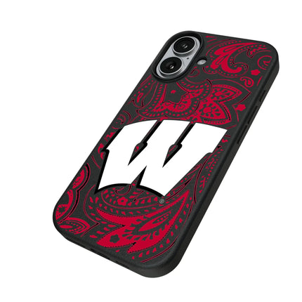 University of Wisconsin Badgers Paisley MagSafe Compatible Phone Case for Apple iPhone
