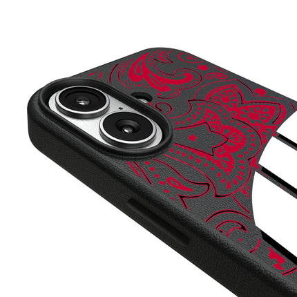 University of Wisconsin Badgers Paisley MagSafe Compatible Phone Case for Apple iPhone