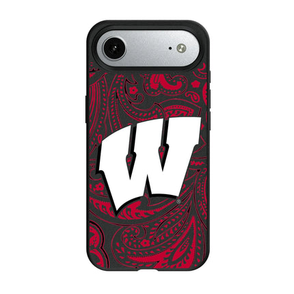 University of Wisconsin Badgers Paisley MagSafe Compatible Phone Case for Apple iPhone