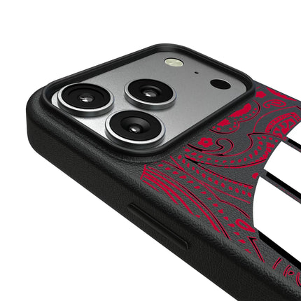 University of Wisconsin Badgers Paisley MagSafe Compatible Phone Case for Apple iPhone