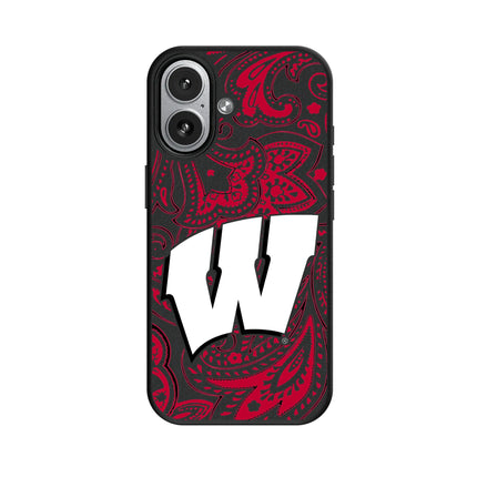 University of Wisconsin Badgers Paisley MagSafe Compatible Phone Case for Apple iPhone