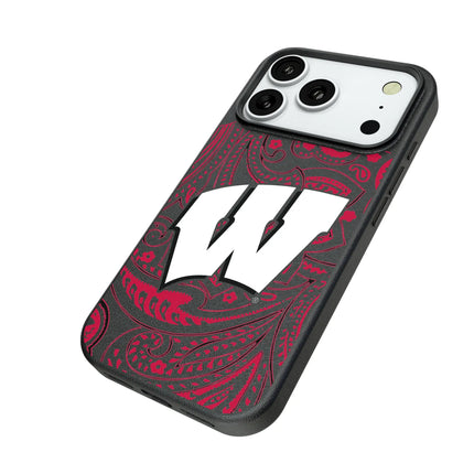 University of Wisconsin Badgers Paisley MagSafe Compatible Phone Case for Apple iPhone