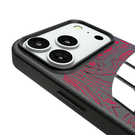 University of Wisconsin Badgers Paisley MagSafe Compatible Phone Case for Apple iPhone