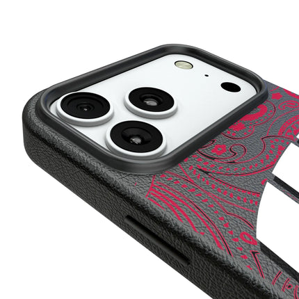 University of Wisconsin Badgers Paisley MagSafe Compatible Phone Case for Apple iPhone