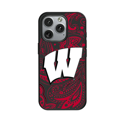 University of Wisconsin Badgers Paisley MagSafe Compatible Phone Case for Apple iPhone