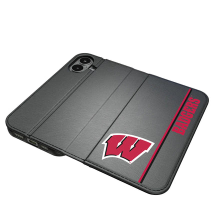 University of Wisconsin Badgers Sidebar Folio 2.0 Case for Apple iPhone