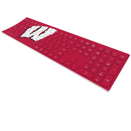 University of Wisconsin Badgers Solid Curved Wireless Keyboard